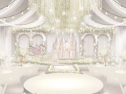 白色城堡婚禮效果圖