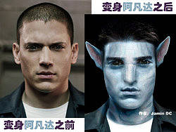 越狱男主角—真人PS阿凡达