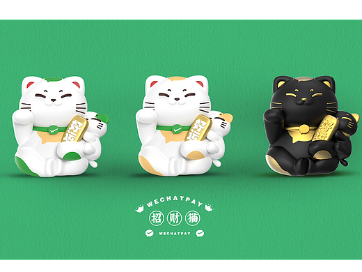 微信支付 招财猫IP设计 产品设计