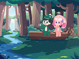 场景系儿童插画