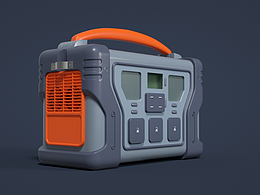 C4D日常建模练习 #03：移动蓄电池