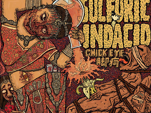 《Sulfuric Indiacid》（印度硫酸）专辑封面设计