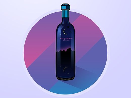 扁平插画—洋酒