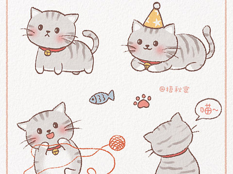 小猫咪～｜简笔画