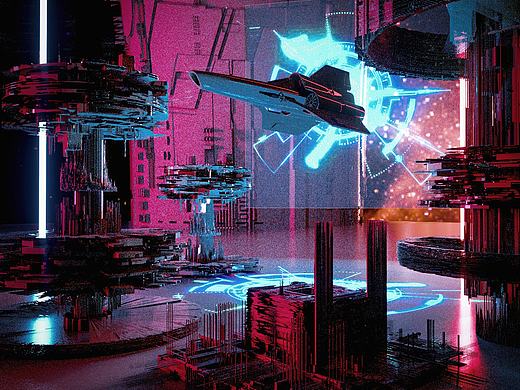 C4D科幻场景