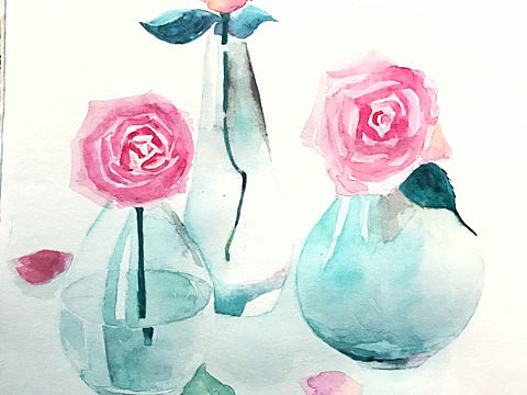 日常练习水彩作品