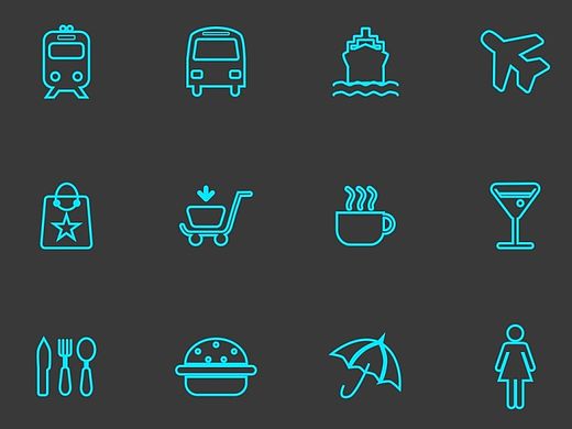 剪影Icon系列图标（个人主页-ZMTI3MjU0ODQ=） - APP界面 - 站酷设计师penny_yang原创素材 - 站酷ZCOOL