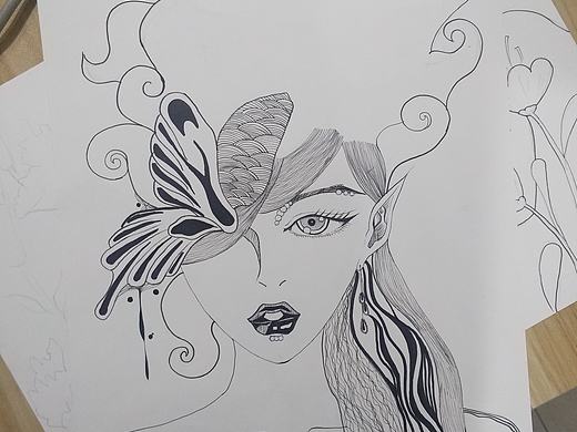黑白装饰画