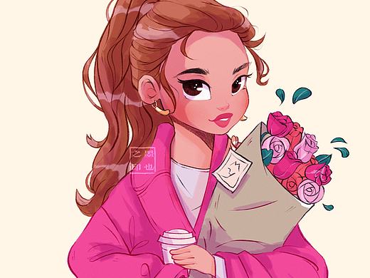 欧美风插画临摹