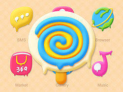 奶油冰淇淋（个人主页-ZMjI0OTA2NA==） - 主题/皮肤 - 站酷设计师拼命小三郎原创素材 - 站酷ZCOOL