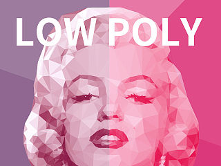 LOW POLY_Marilyn Monroe（个人主页-ZNDk2NTg2MA==） - 图案 - 站酷设计师manbuyunduan526原创素材 - 站酷ZCOOL
