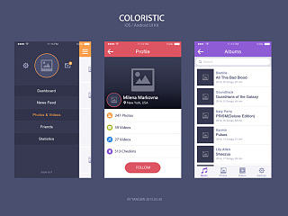 COLORISTIC-临摹学习（个人主页-ZNzUwNjcyMA==） - APP界面 - 站酷设计师文武先生原创素材 - 站酷ZCOOL