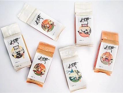 五常大米包装插画