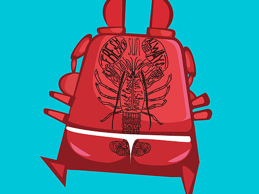 纹身螃蟹（个人主页-ZMTY3MDU5NDA=） - IP形象 - 站酷设计师rapy2k原创素材 - 站酷ZCOOL