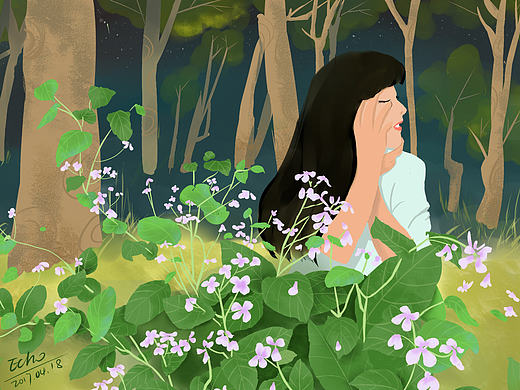 昨日没画完的人物场景插画（个人主页-ZMjE0MjkyMjg=） - 图案 - 站酷设计师江小帆大装不下原创素材 - 站酷ZCOOL