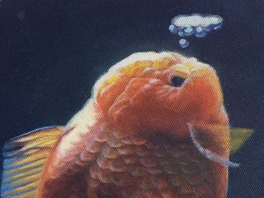 油畫《金魚》（個(gè)人主頁(yè)-ZMjE5NjA0NDA=） - 繪畫 - 站酷設(shè)計(jì)師林宇毅原創(chuàng)素材 - 站酷ZCOOL