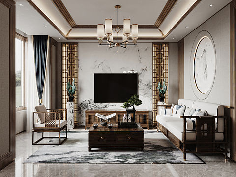 2021 - 中式（个人主页-ZNTIzOTIyODA=） - 家装设计 - 站酷设计师LGvision原创素材 - 站酷ZCOOL