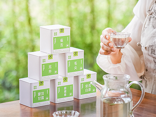 壹盒春天  六大绿茶礼盒商业摄影