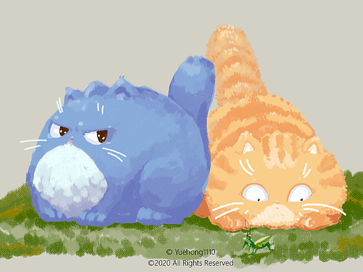 喵……（个人主页-ZNDgyMTI4NTY=） - 儿童插画 - 站酷设计师yuehong1110原创素材 - 站酷ZCOOL