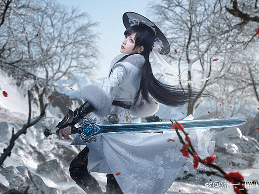 【COS后期合成】永劫无间——顾清寒 真人+3D场景合