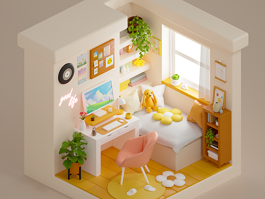 白色小屋（個(gè)人主頁-ZNjIyNDEzODA=） - 場(chǎng)景 - 站酷設(shè)計(jì)師阿吉O原創(chuàng)素材 - 站酷ZCOOL