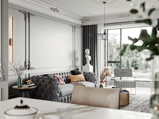 用低调淡雅的设计，来打造现代法式，拥抱浪漫！