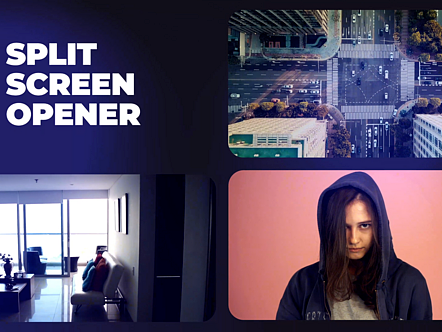 AE模板|多屏动态动画标题花絮拍摄摄影展示作品集开场