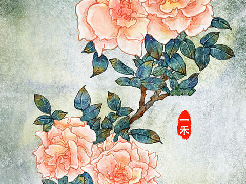 插画/国风/水彩水墨