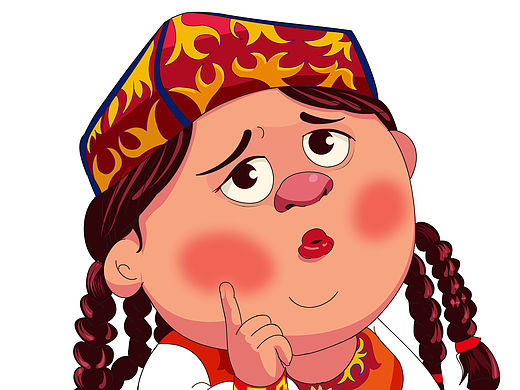 维吾尔族卡通人形象设计