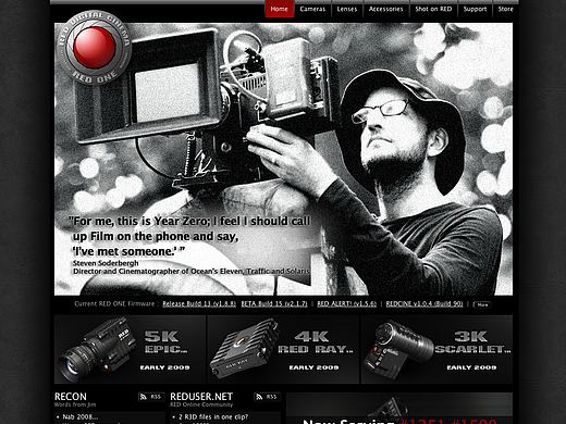 red.com的第一代网站设计