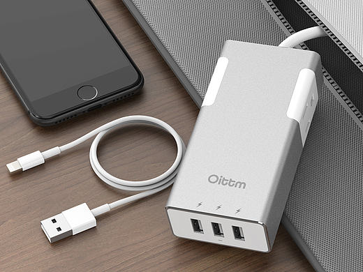 铝合金插座-亚马逊产品套图渲染