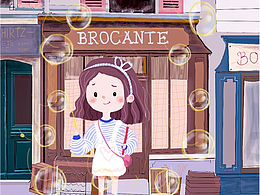 原創(chuàng)插畫 場景 人物 女孩