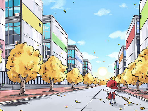 鼻涕疙瘩《入秋》（個(gè)人主頁-ZMTQyNDU0MjQ=） - 短篇/格漫 - 站酷設(shè)計(jì)師P_YUAN原創(chuàng)素材 - 站酷ZCOOL