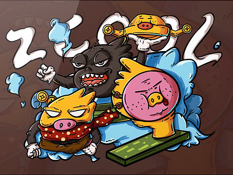 【Illustrations】愿豬年一切遂意（個(gè)人主頁(yè)-ZMzMyMTQ3MjA=） - 創(chuàng)作習(xí)作 - 站酷設(shè)計(jì)師一噸鯨魚(yú)又原創(chuàng)素材 - 站酷ZCOOL