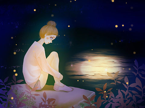 发光的少女