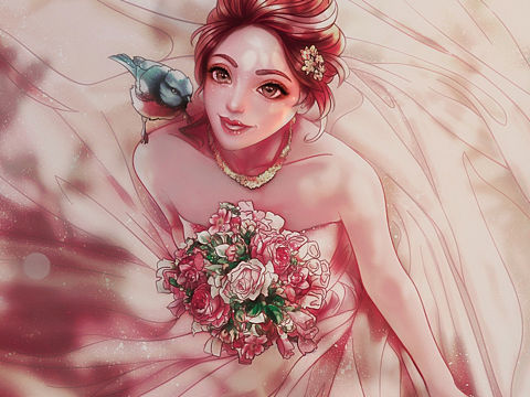 新娘婚纱造型练习