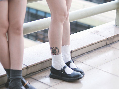 JK闺蜜日系校园写真（个人主页-ZMzQ5MjYzOTY=） - 人像摄影 - 站酷设计师那么帅原创素材 - 站酷ZCOOL