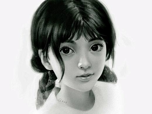 素描頭像（個人主頁-ZNDQ5NTY3NDg=） - 繪畫 - 站酷設(shè)計師覃湘華原創(chuàng)素材 - 站酷ZCOOL