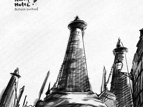 馬來速寫篇-Resort Hotel Scenic Lockout（個人主頁-ZMzc4MDUzNTY=） - 創(chuàng)作習(xí)作 - 站酷設(shè)計師巧克力先森海鵬原創(chuàng)素材 - 站酷ZCOOL