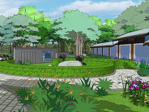 山東藝術(shù)學(xué)院綠地景觀設(shè)計（個人主頁-ZMTkwNDE1MTI=） - 景觀設(shè)計 - 站酷設(shè)計師huihuayihai原創(chuàng)素材 - 站酷ZCOOL