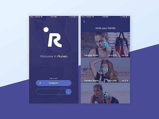 渐变风（个人主页-ZMTc4NjQ4OTI=） - APP界面 - 站酷设计师疯子右原创素材 - 站酷ZCOOL