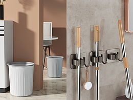全系列家居(廚衛(wèi)清潔、垃圾桶、衣架...)產(chǎn)品渲染