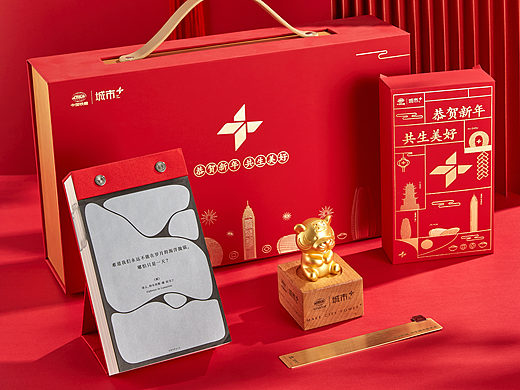 红色系礼盒拍摄