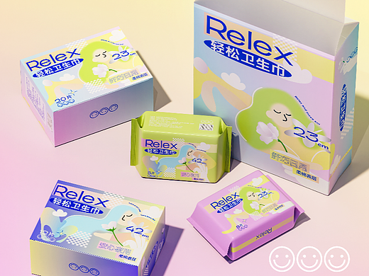 包装设计｜RELEX轻松卫生巾