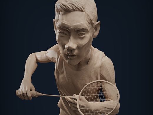 <LEE CHONG WEI>风格化雕刻