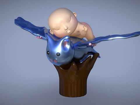 騎蝙蝠的娃娃（個人主頁-ZNTE5MTc5MDA=） - 手辦/模玩 - 站酷設(shè)計師昊仔喜歡做設(shè)計原創(chuàng)素材 - 站酷ZCOOL