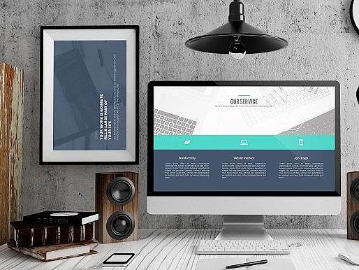 極簡背景多色圖形圖表商務(wù)PPT模板