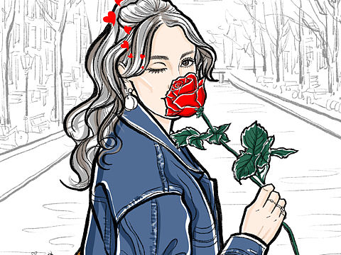 时尚插画小动图