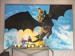 《影院手繪墻》