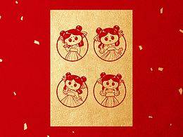 汉服小女孩卡LOGO